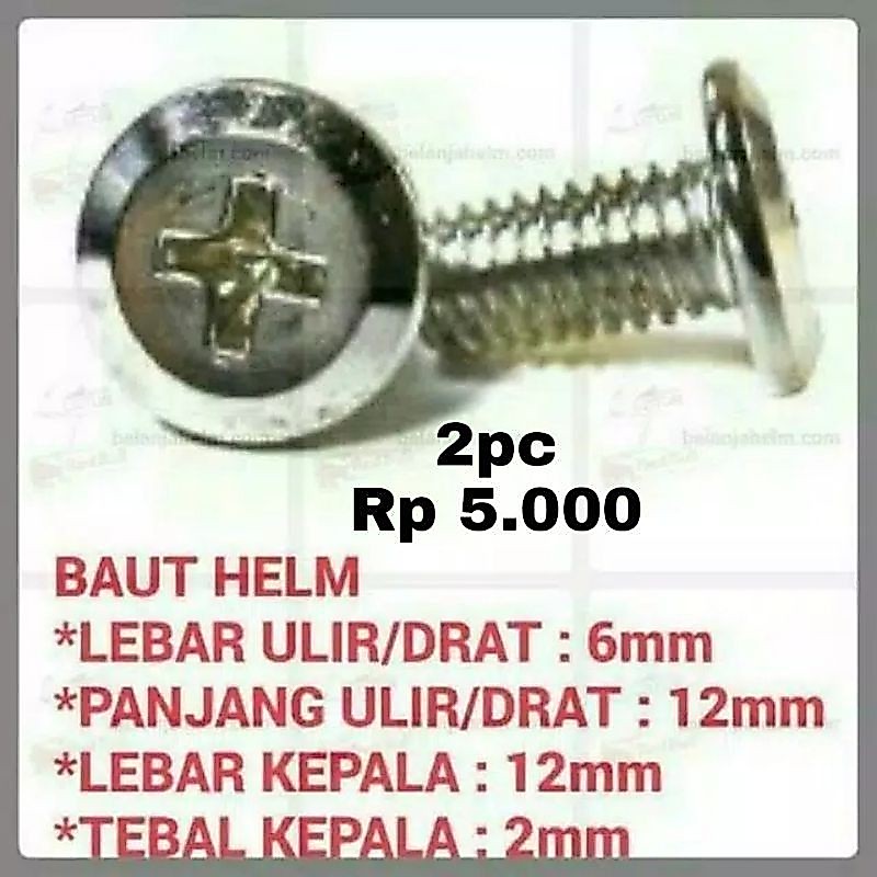 baut helm / baud helm gm Evo bmc g2 topi mds / nhk predator