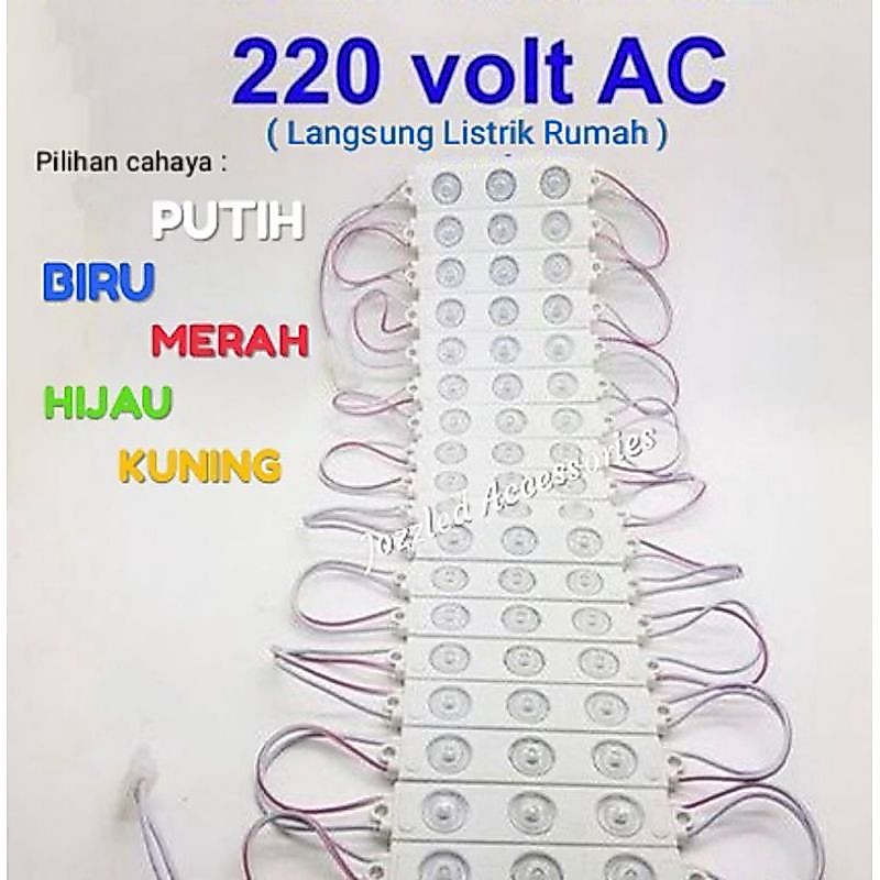 lampu led  3 mata besar  AC Samsung  220 volt langsung listrik led neon box taman dekorasi Cafe toko