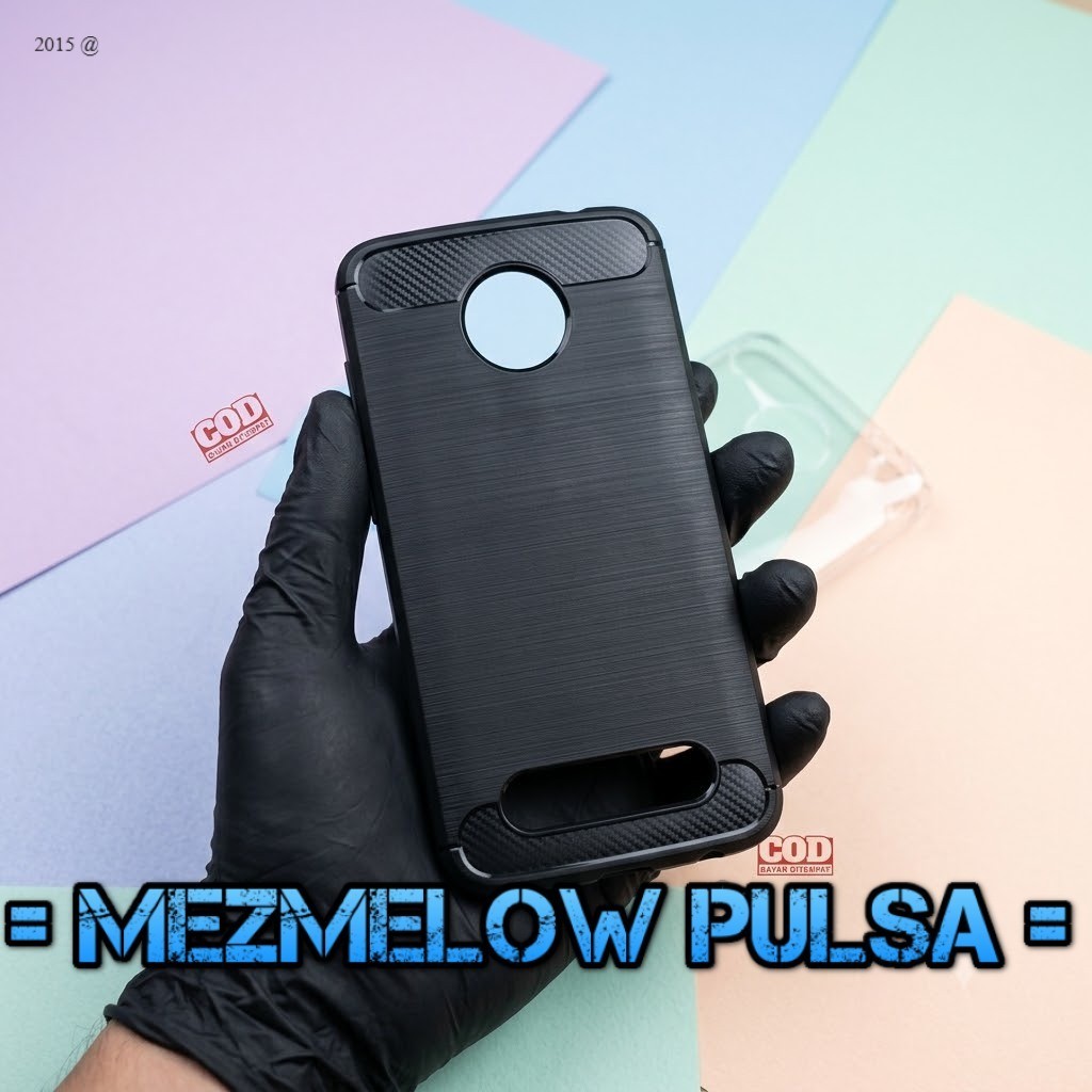 Caseng Casing Fiber Carbon Silicone Hape Softcase Moto Z2 Force / MOTO Z2 / MOTO Z 2018