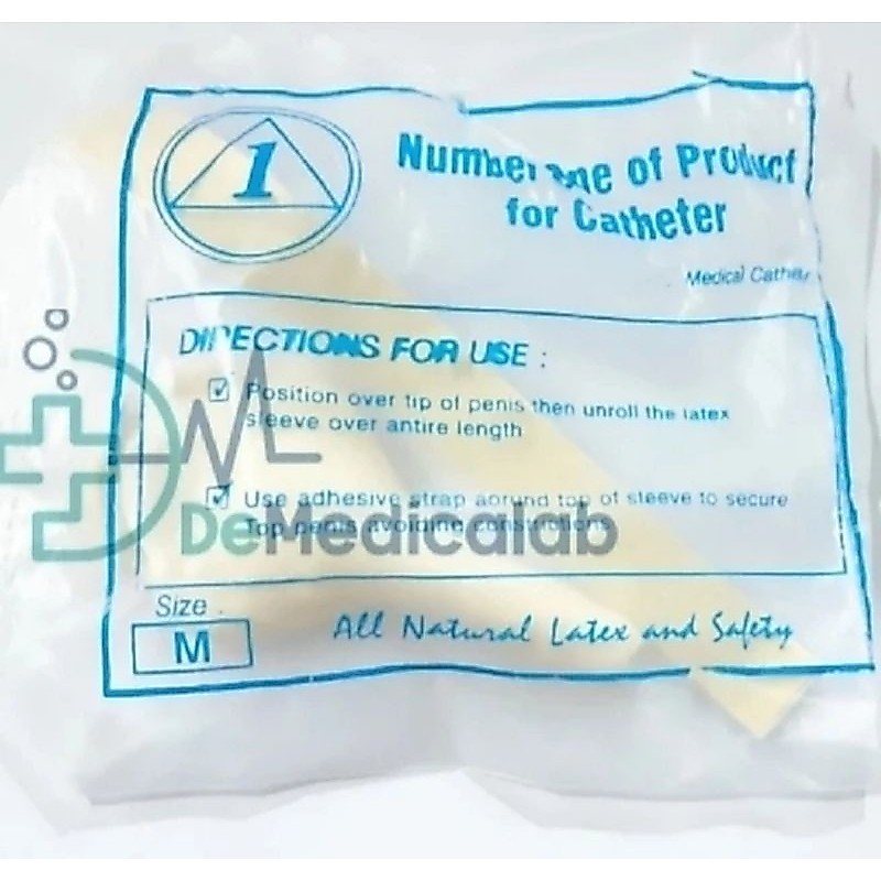 Male External Catheter Cateter Condom Kondom Kateter Pria Laki Cowo Merk One