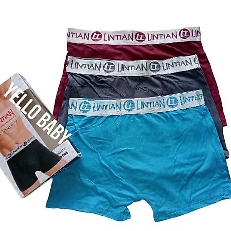 3 PCS BOXER PRIA LINTIAN/CELANA DALAM BOXER LINTIAN