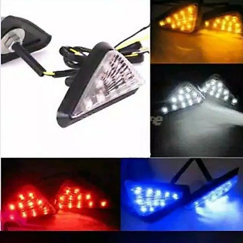 Lampu Sein Tempel Segi Tiga / Sen Tempel Neon Running / Sen Tempel R15 v3 / sein tempel cbr 150r / S