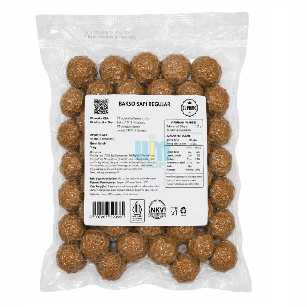 El Primo Bakso Sapi Reguler 1kg