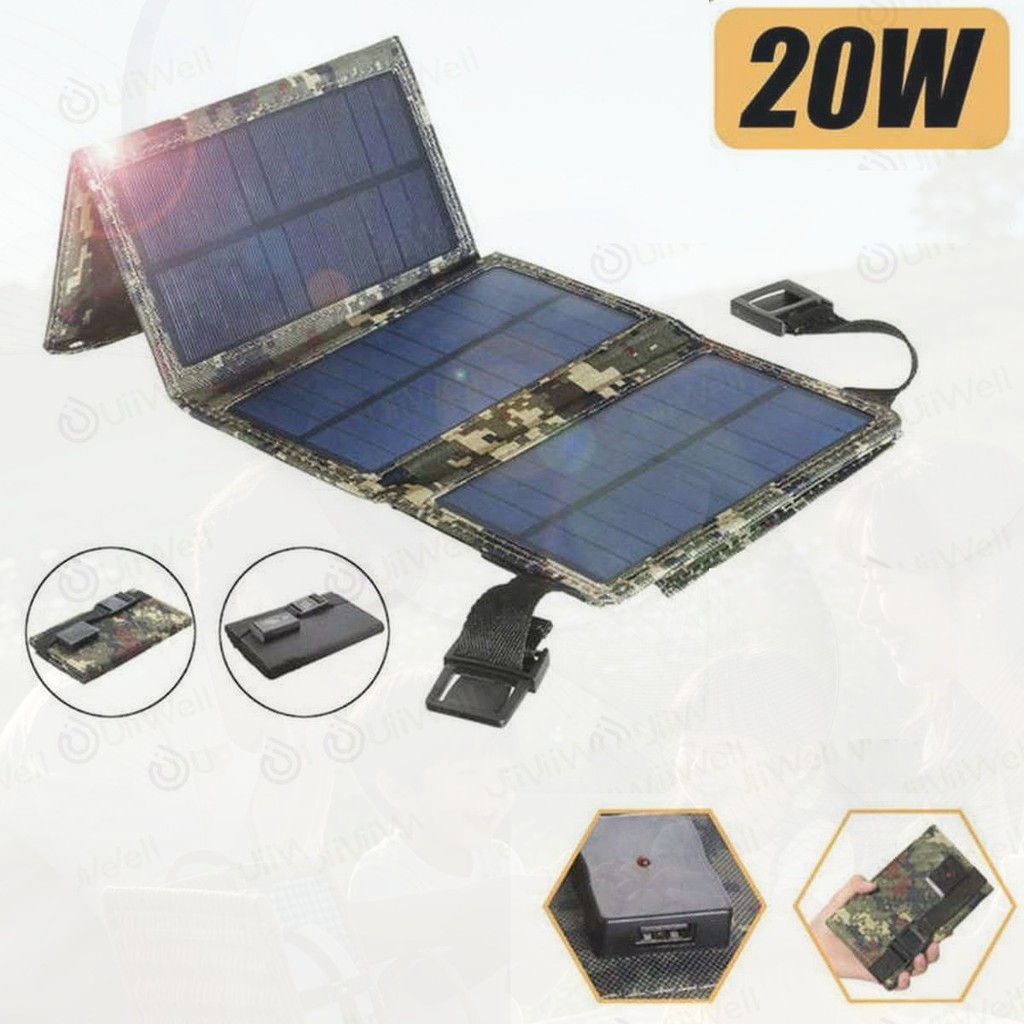 Panel surya portable charger hp tenaga matahari solusi hemat energi ramah lingkungan