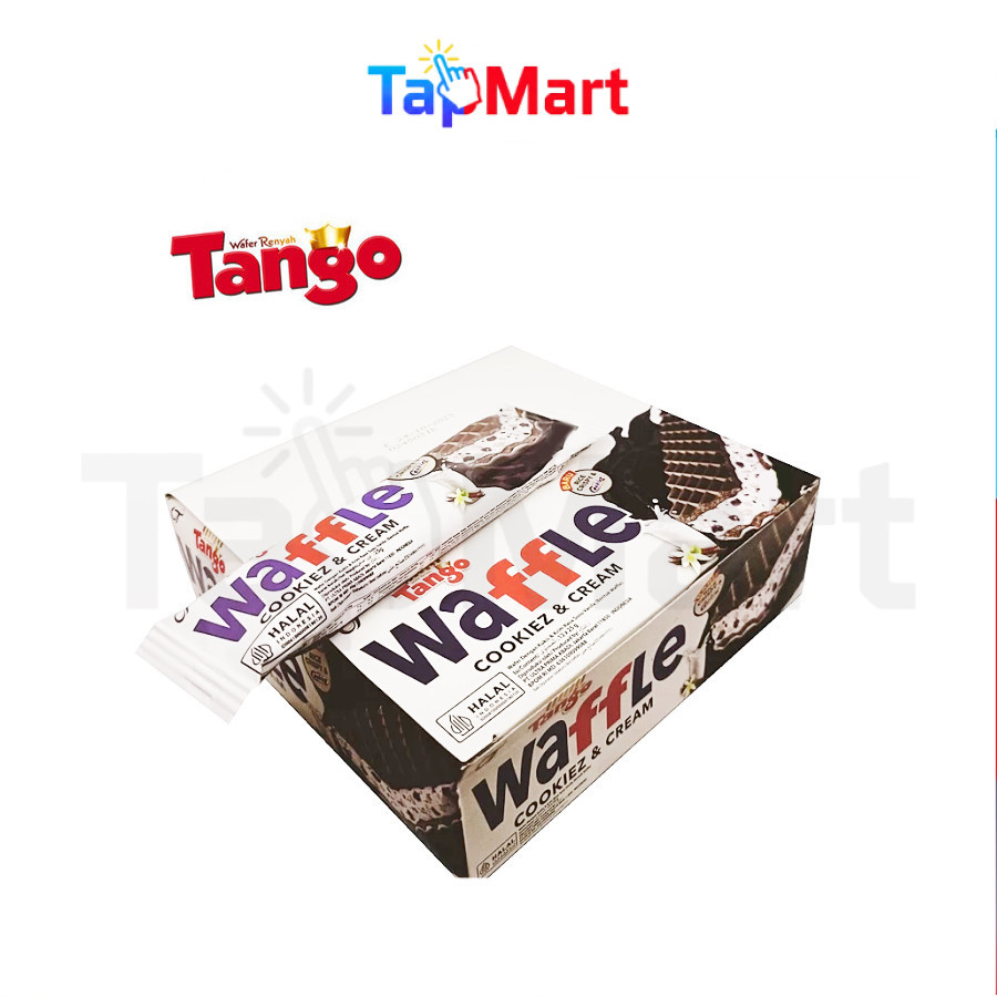 TapMart - Tango Waffle Cookiez Cream 25 g x 12 pcs BOX Wafer Cookies Krim Coklat