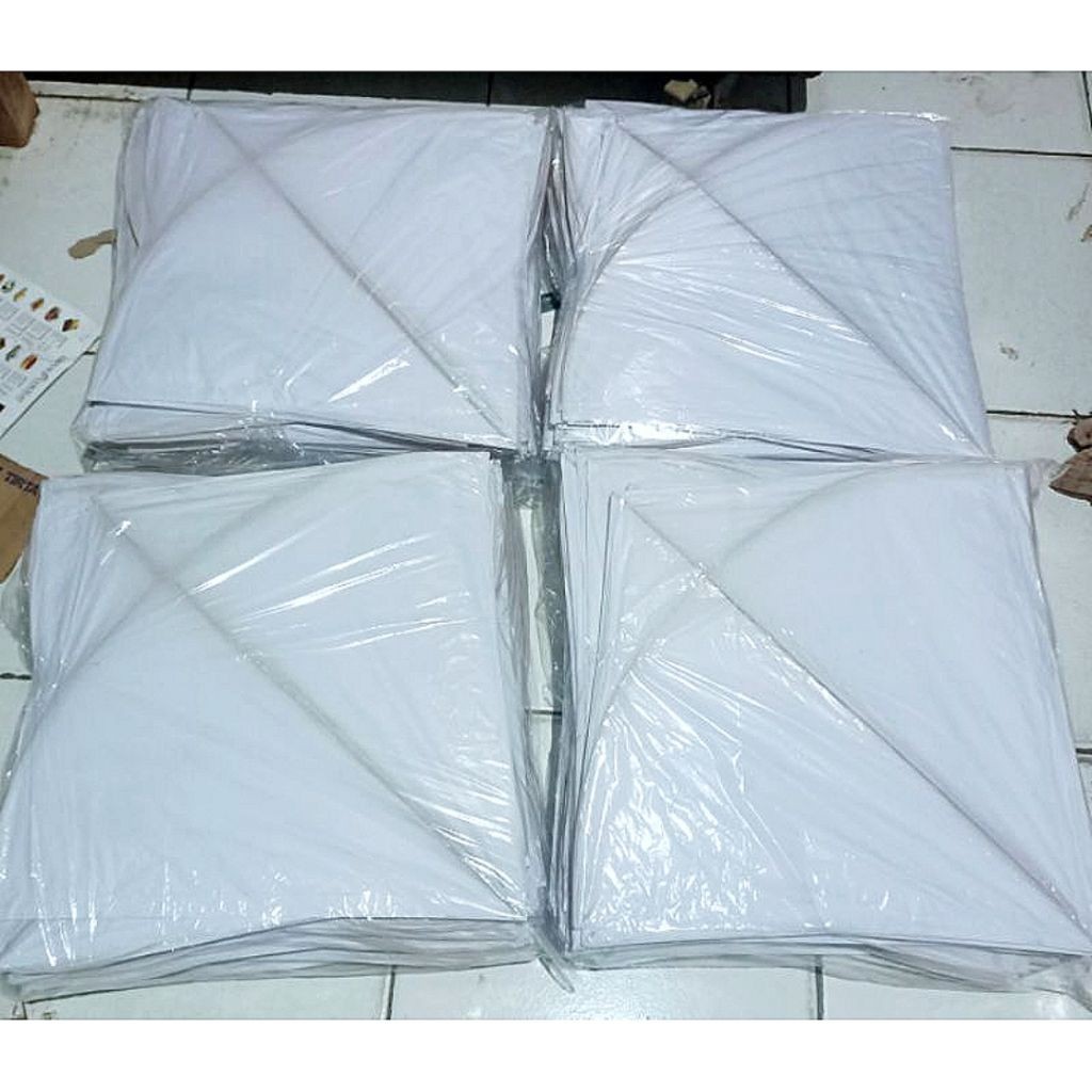 JNR Layangan Polos Putih Ukuran 58 min beli 10 layangan siluman