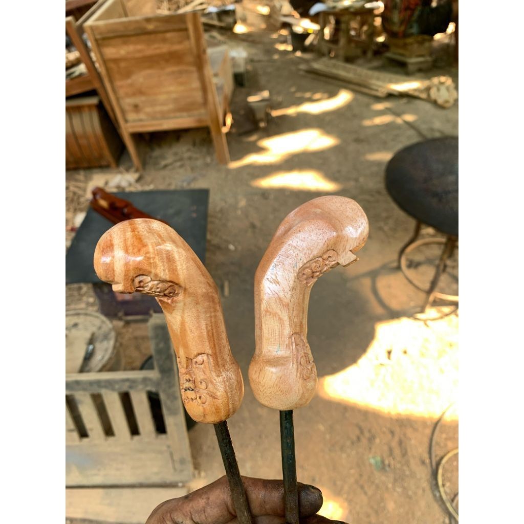 Gagang Keris Dari Kayu Jati Finishingan Termurah Pakem Solo Finishingan