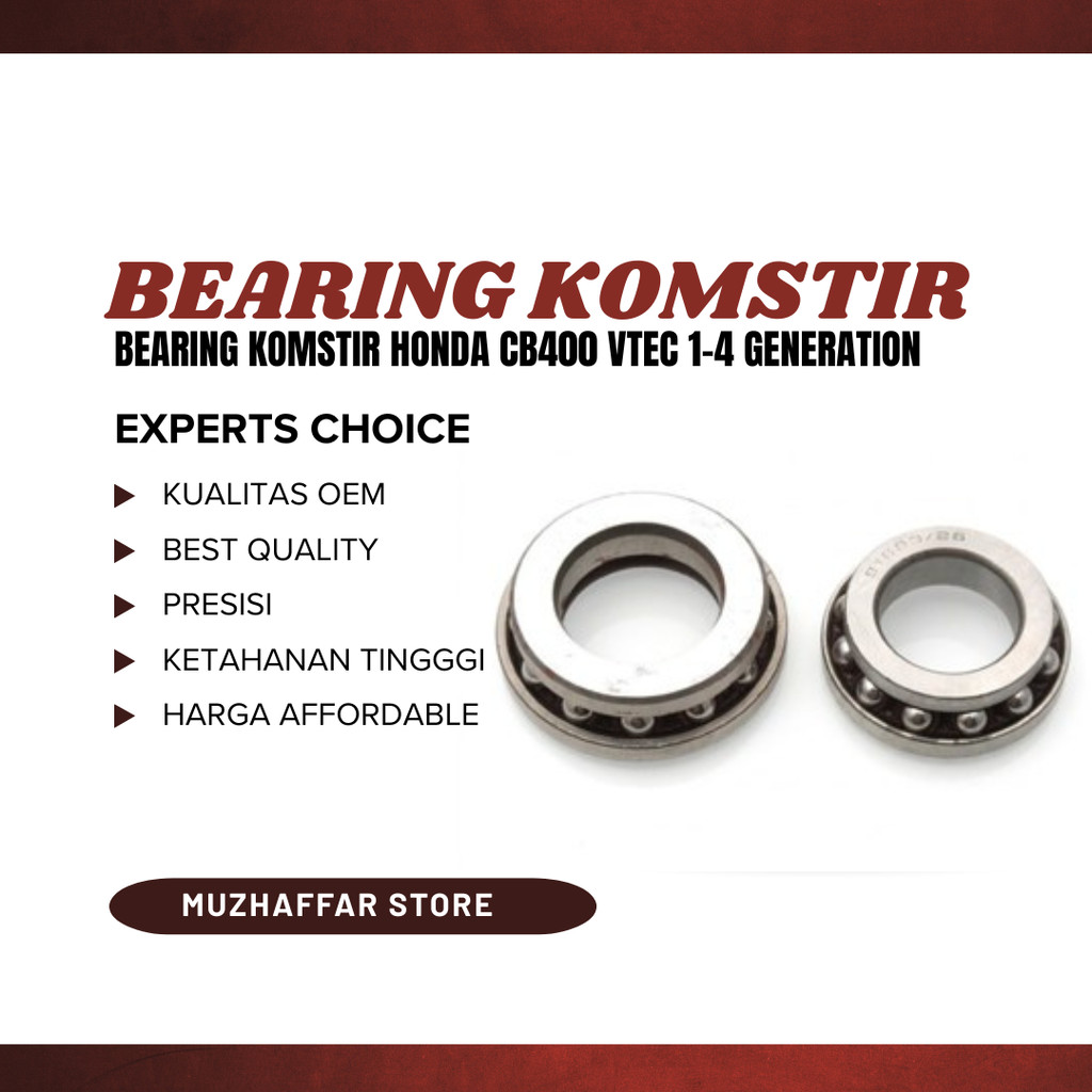 BEARING KOMSTIR HONDA CB400 VTEC 1-4 generation High-Quality Steel