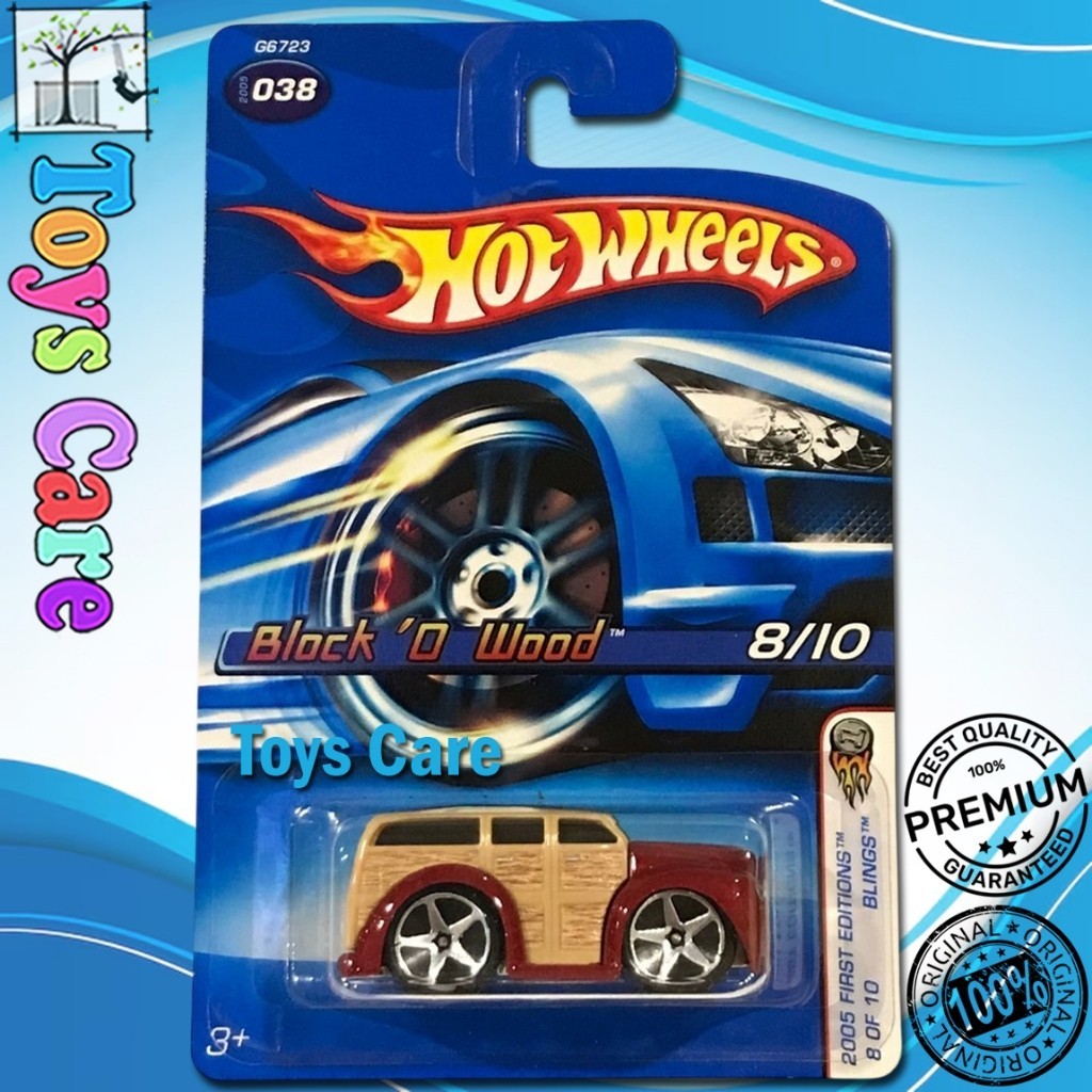 Hot Wheels Blings Block O Wood Merah 2005 First Editions