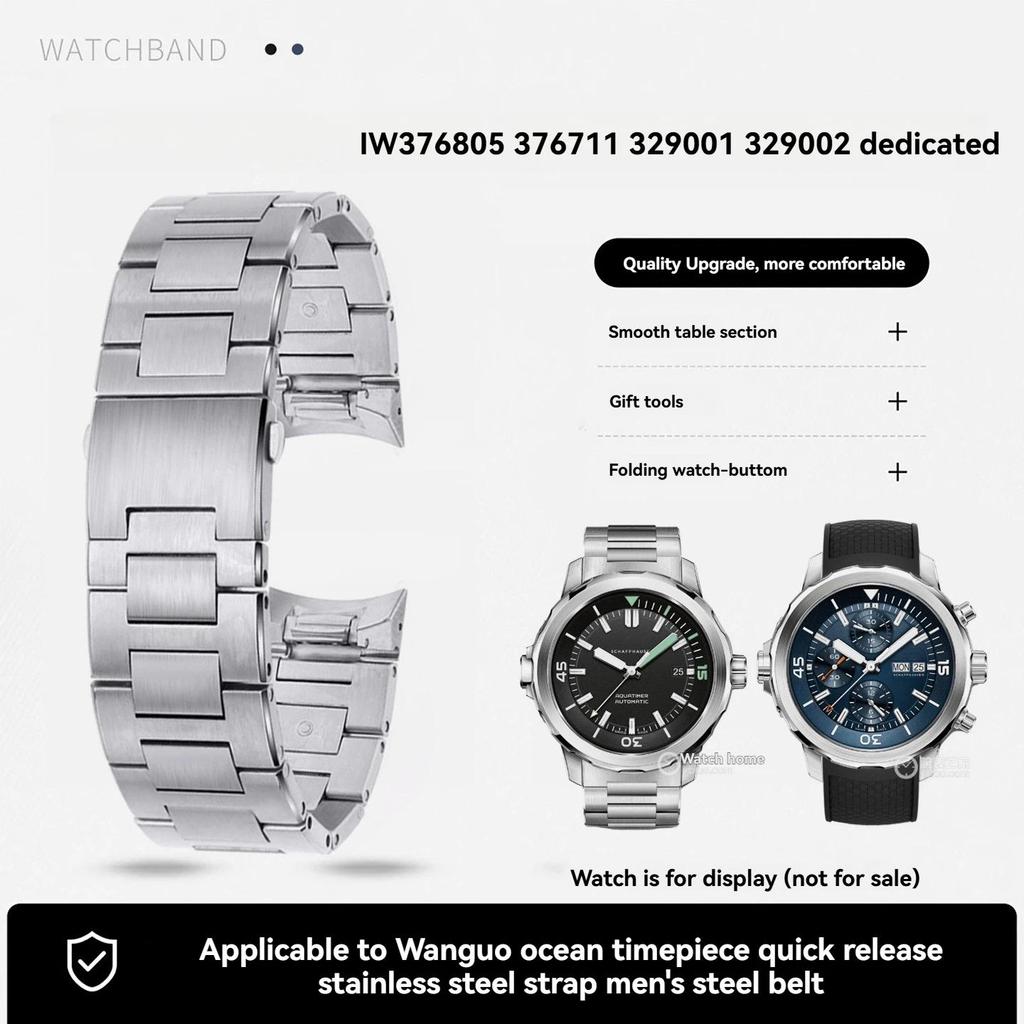 Tali Jam Tangan Stainless Steel Solid Untuk IWC AQUATIMER FAMILY IW376805 376711 IW329001 IW376804 I
