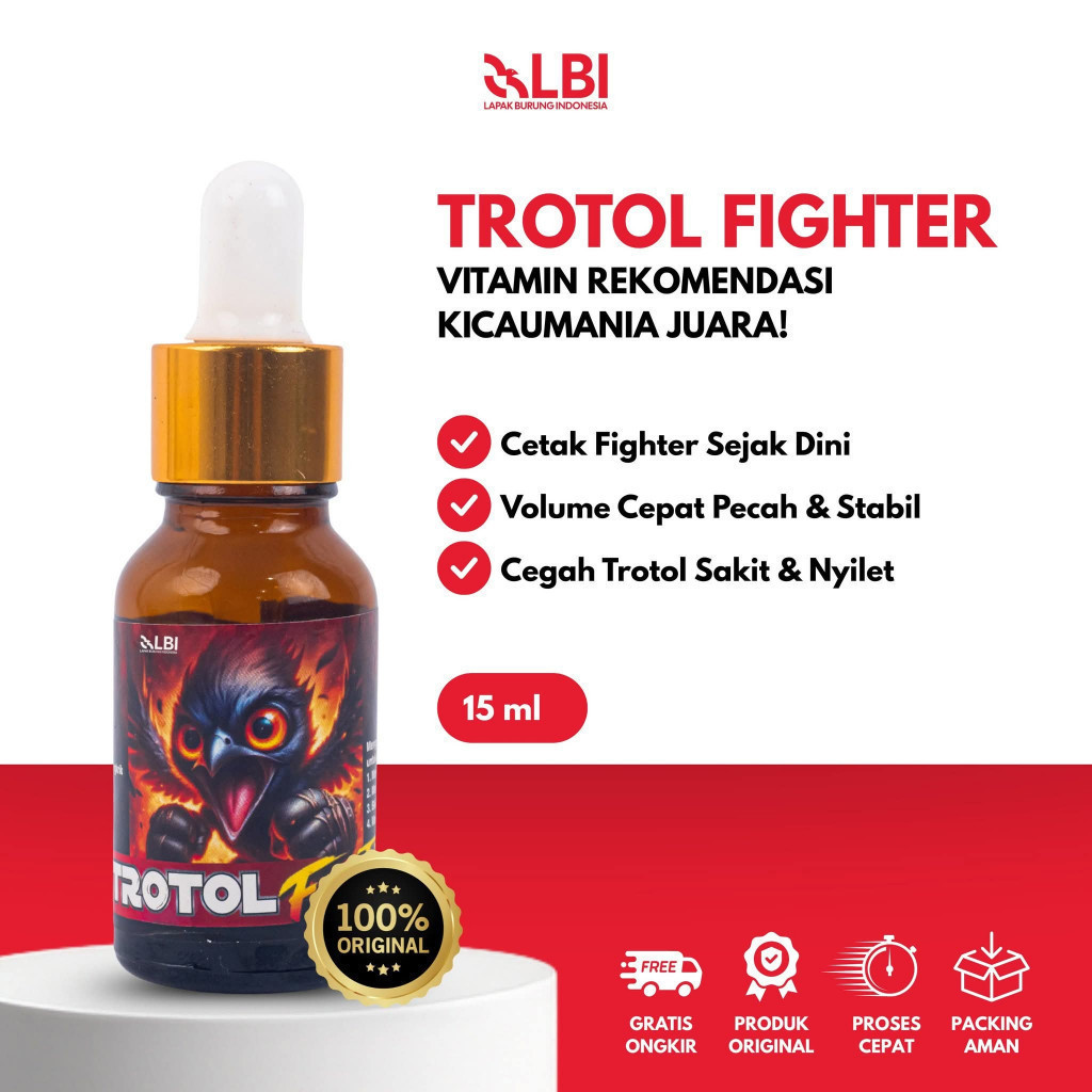 PER HUTANI VITAMIN TROTOL FIGHTER  Anakan Murai Kacer Cendet Kenari Lovebird Gacor Fighter dan Suara