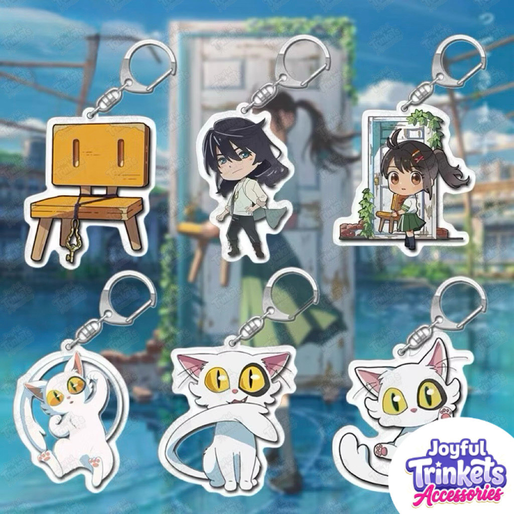 GANTUNGAN KUNCI AKRILIK ANIME SUZUME / GANCI AKRILIK ACRYLIC KEYCHAIN GHIBLI SUZUME/  GANCI ANIME CU