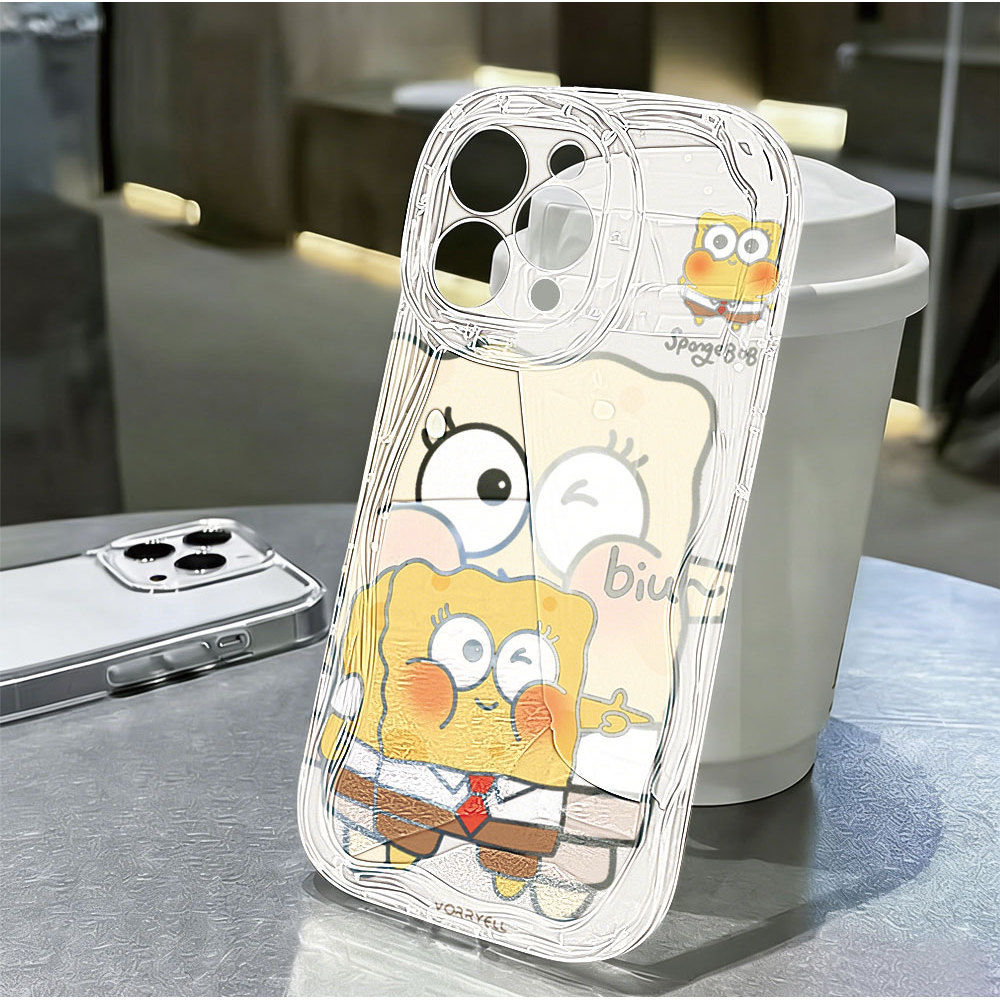 Cute and playful SpongeBob and Phone Casee For Xiaomi Poco X6 5G X5 POCO M6 PRO C65 C55 C40 M3 Pro X