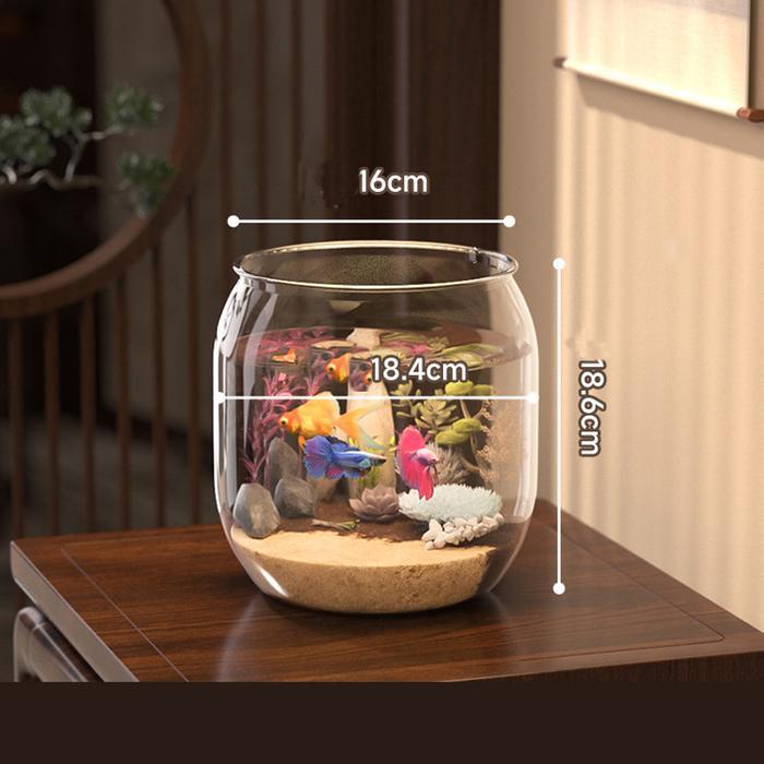 Aquarium Bulat Toples/ Aquarium Toples Bulat Ikan Hias/ Aquarium /Aquarium Bulat Fish Bowl/Fish Bowl