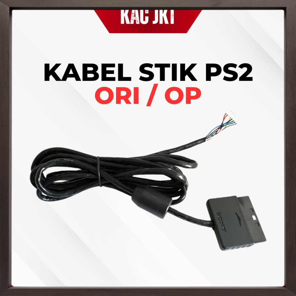 Bisa COD Kabel Stik Ps2 Ori Kabel Stick Ps2 Original Kabel Stik Ps2 Op Socket Soket Kabel Original P