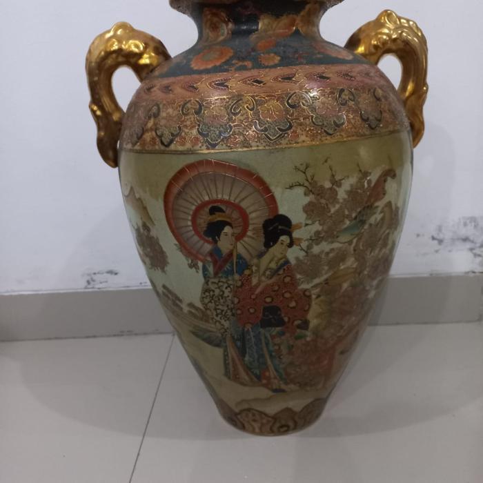 guci antik naga china asli