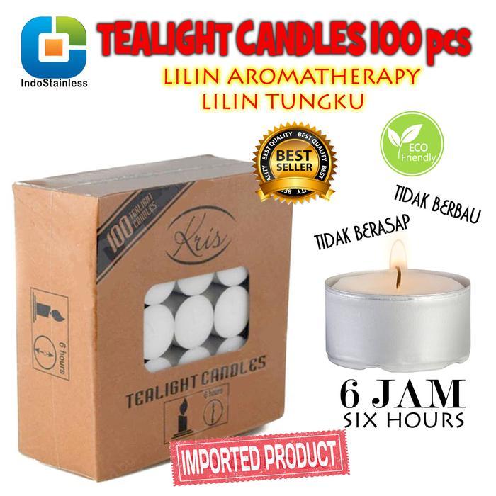 KRIS LILIN AROMATERAPI isi 100PCS LILIN BULAT - Merah