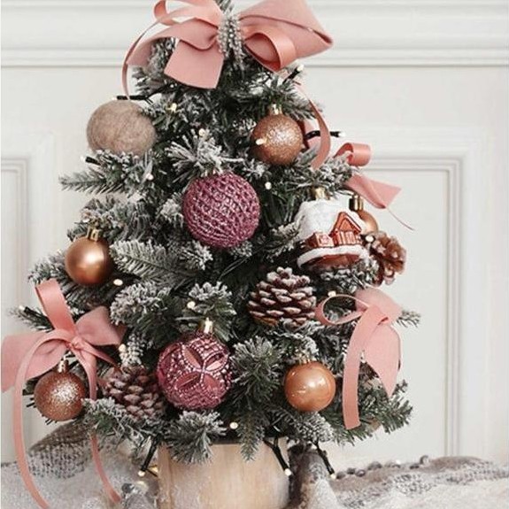 Peach  Mini Christmas Tree