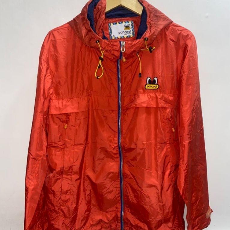 Pancoat Equipment "Camp Fire" Windbreaker Jacket - Size XL - Orange/Outdoor Style