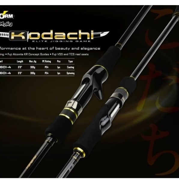 Storm Gomoku Kodachi PE4 – Joran Spinning 1PC Super Kuat | GBS601-4