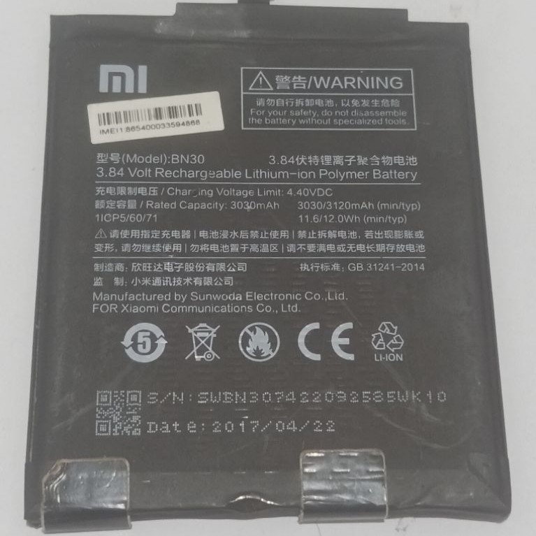 baterai xiaomi BN 30 tested ori copotan