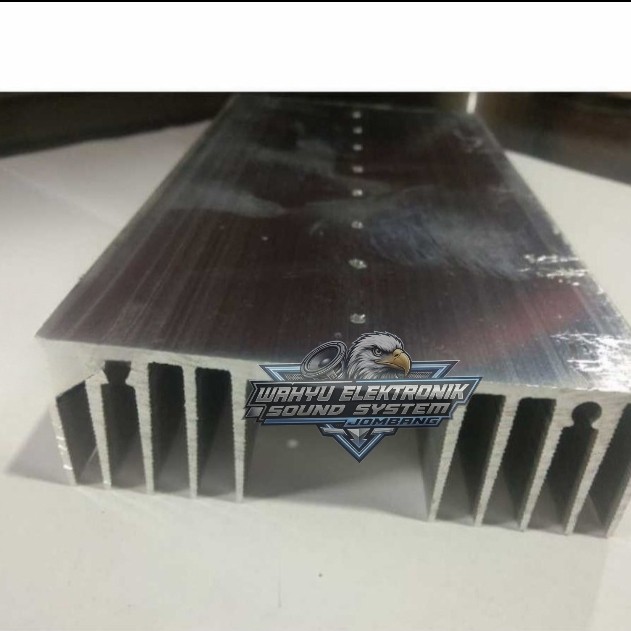 HS Pendingin Transistor 10sirip 20cm SUPER Tebal 4mm / Heatsink Sanken Toshiba TIP NJW MJL