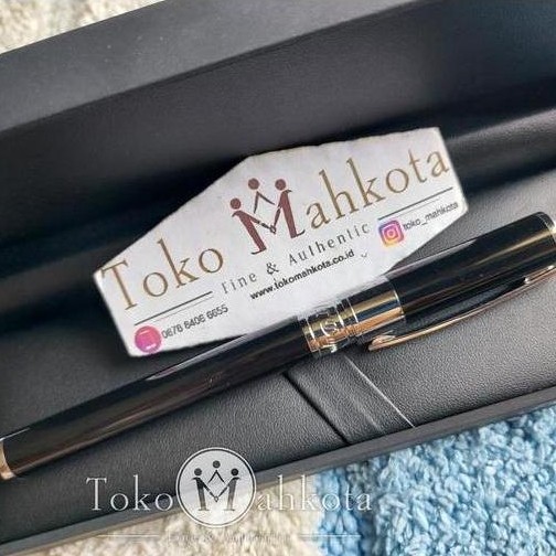 Sign Pen / Rollerball Pen St Dupont D-Initial Black Chrome 262201