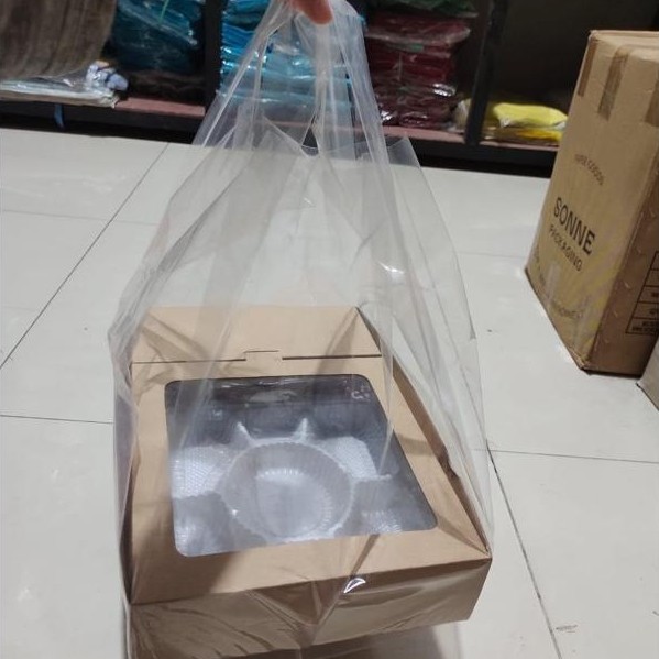 Kresek Bawang Uk 30/Kresek Pex uk 30/Tas Kantong Kresek Bening Pex transparan uk 30/Kantong Kresek/T