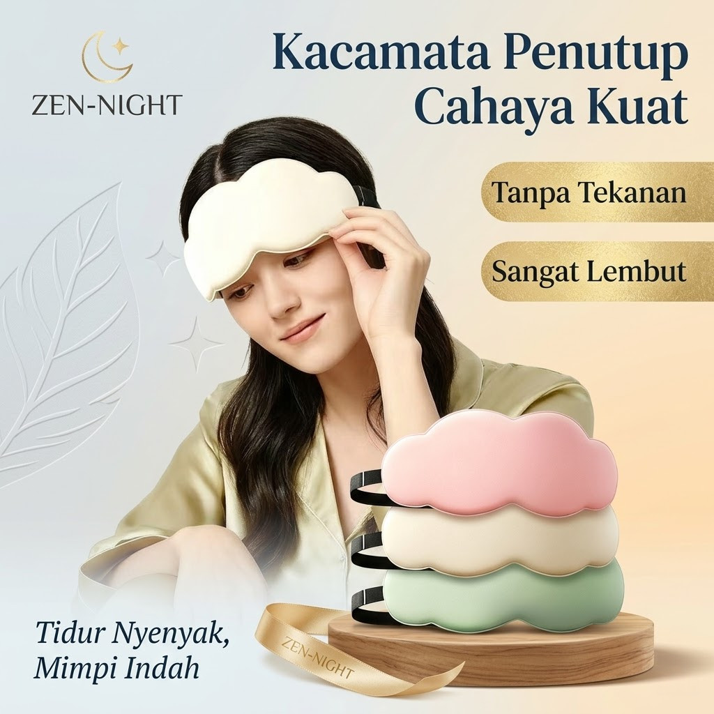 Masker mata awan 3D/masker mata/masker mata tidur/masker mata bernapas/masker mata tidur kelelahan m