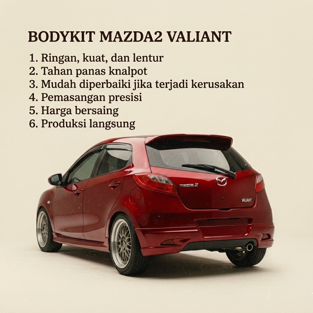 bodykit mazda2 valiant bodykit mazda 2 KUAT RINGAN LENTUR
