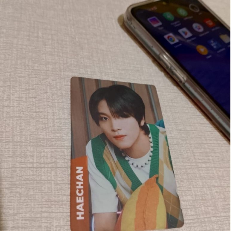 photocard tos tos x nct dream haechan & nabati x karina aespa