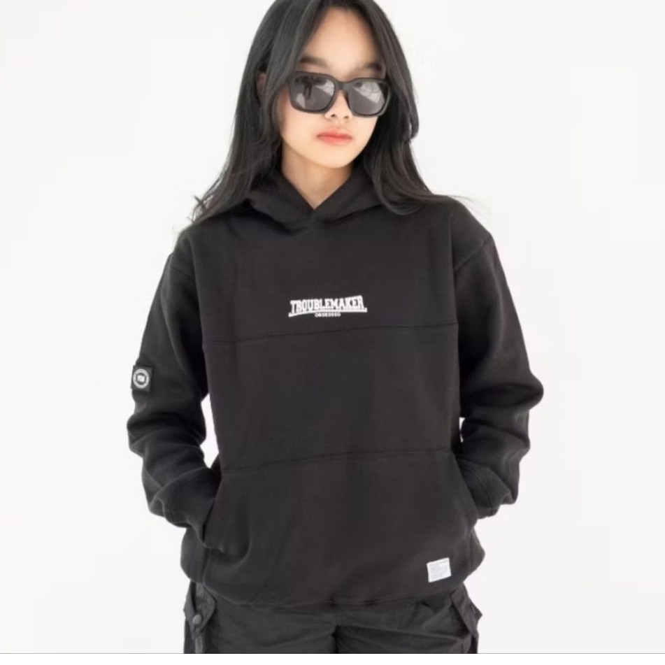 Troublemaker Pullover Hoodie - Hoodie Black - Sweater Hoodie - Outwear - Unisex