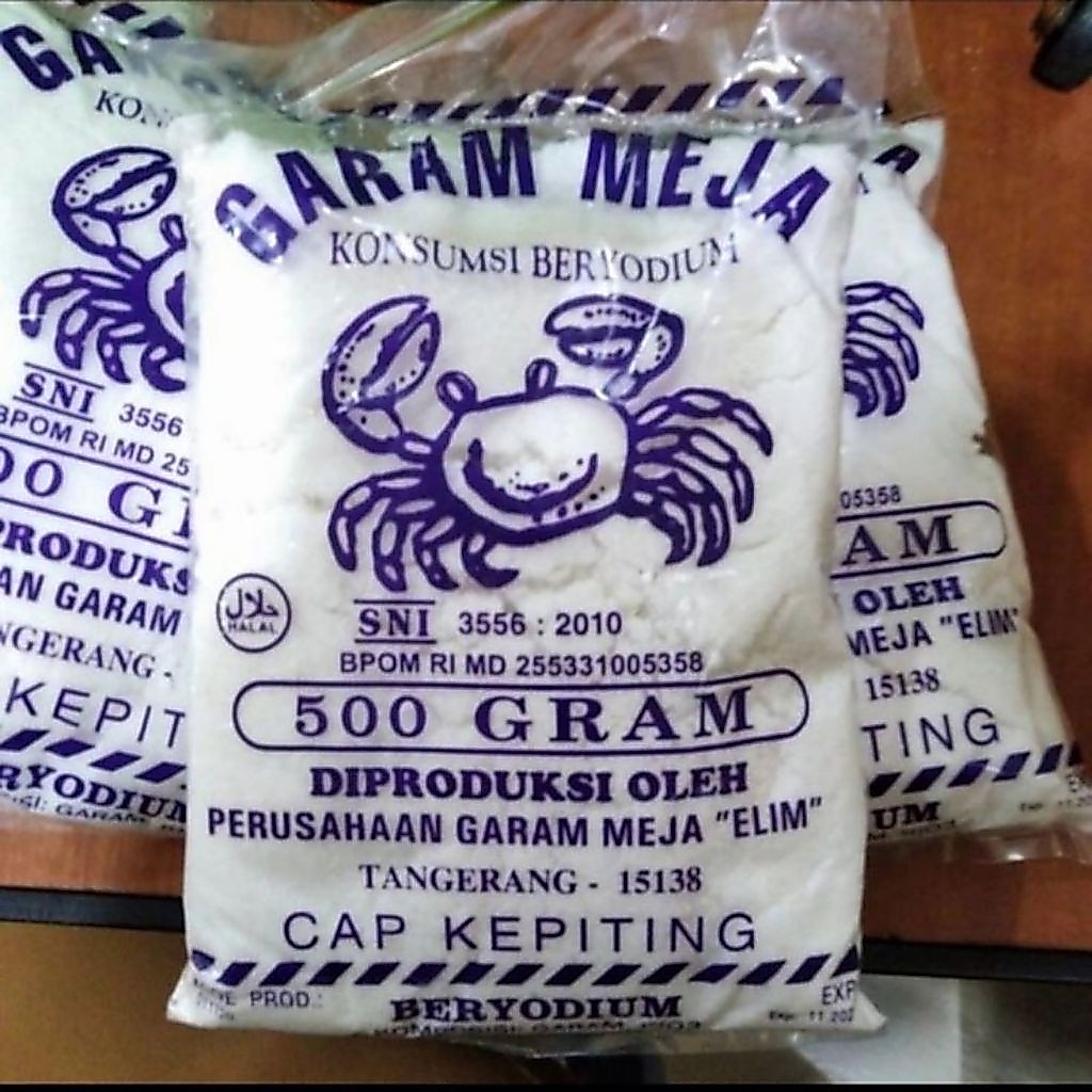 Garam Meja (Cap Kepiting) 500gram