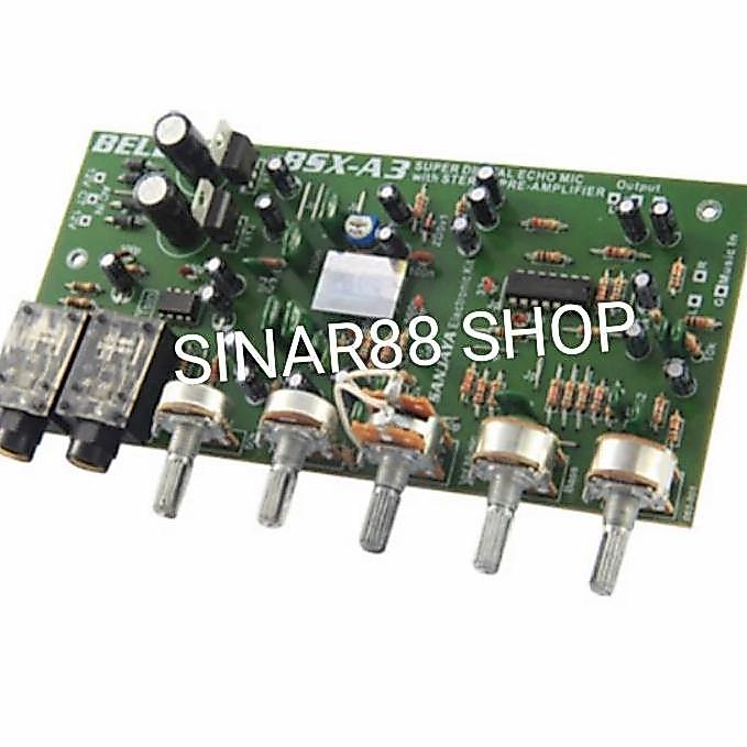 Promo Kit Stereo Bsx A3 Bsx-A3 Tone Echo Control Digital Plus Mic Mik Bell Cod