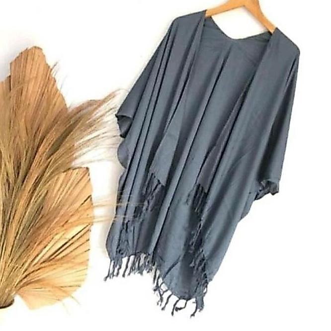 PALING LARIS Outer / Kardigan Polos Wanita Oversize Rayon Halus Lembut - Outer, Atasan PALING LARIS