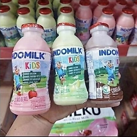 Indomilk kids 190ml botol KARTON isi 24