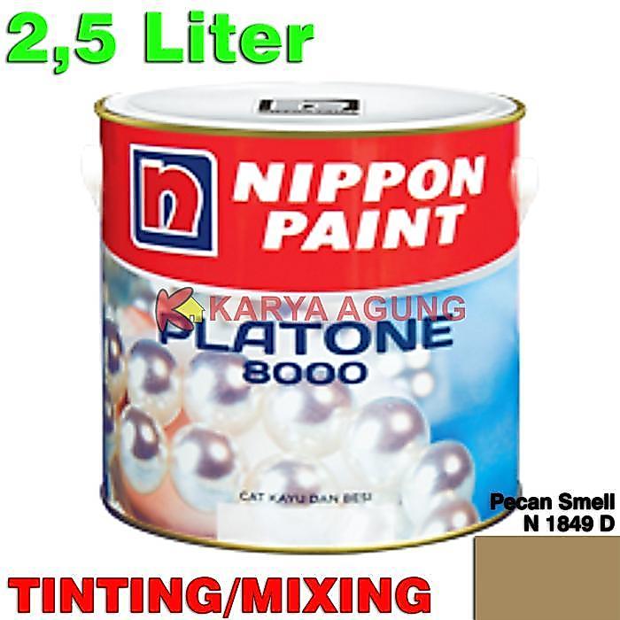 PLATONE 8000 2,5L Pecan Smell N 1849 D (mixing) Cat Minyak Kayu Besi NIPPON PAINT / Enamel Synthetic