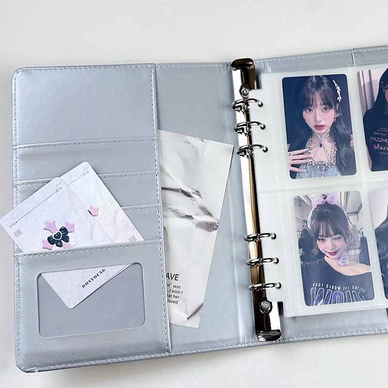 A5 Binder Photocards Macaron Color Album Photocard Holder Poka Binder Card Collect Book Passport Hol