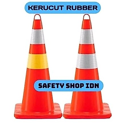 Traffic cone 75 cm / Kerucut safety cone / Kerucut 75 cm