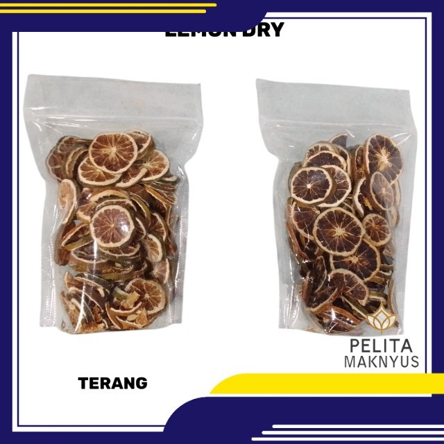 Lemon Dry / Dried Lemon / Lemon Kering iris Tipis 100 gr 100gram 100gr .