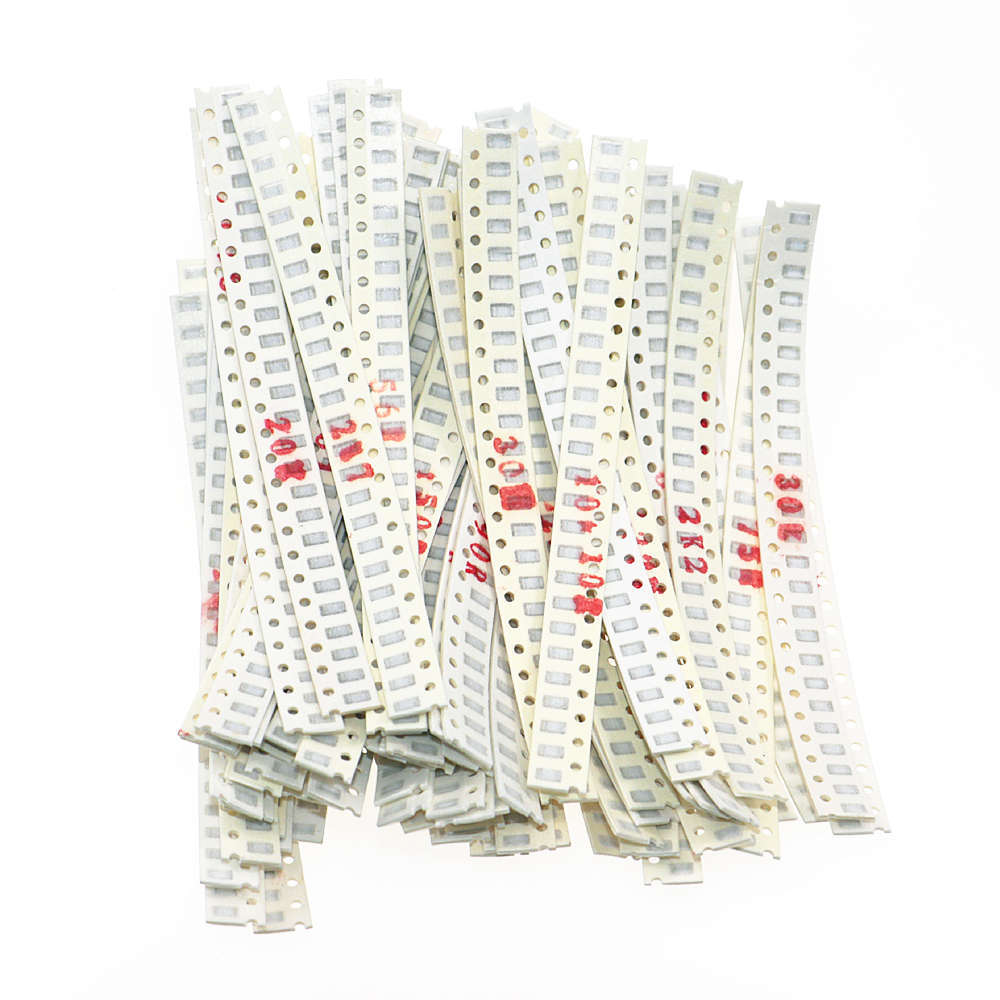 2000pcs 80 nilai 5% 1206 SMD Resistor Assorted Kit set 10 ohm - 910k ohm Chip Fixed Resistor Sample 