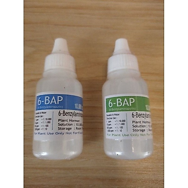 HORMON 6-BAP BIRU  DAN HIJAU BENZYL AMINO PURIN TANAMAN HIAS ANGGREK DAN MAWAR 10.000 PPM 30 ML