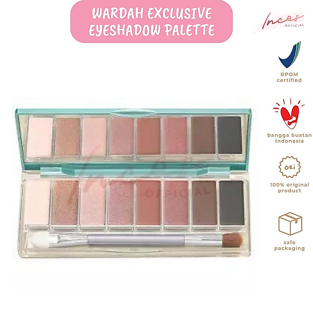 INCES - WARDAH EXCLUSIVE EYESHADOW PALETTE/ EYESHADOW PALETTE/ TERMURAH