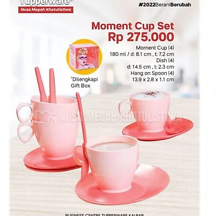 moment cup PROMO cangkir ORI Tupperware