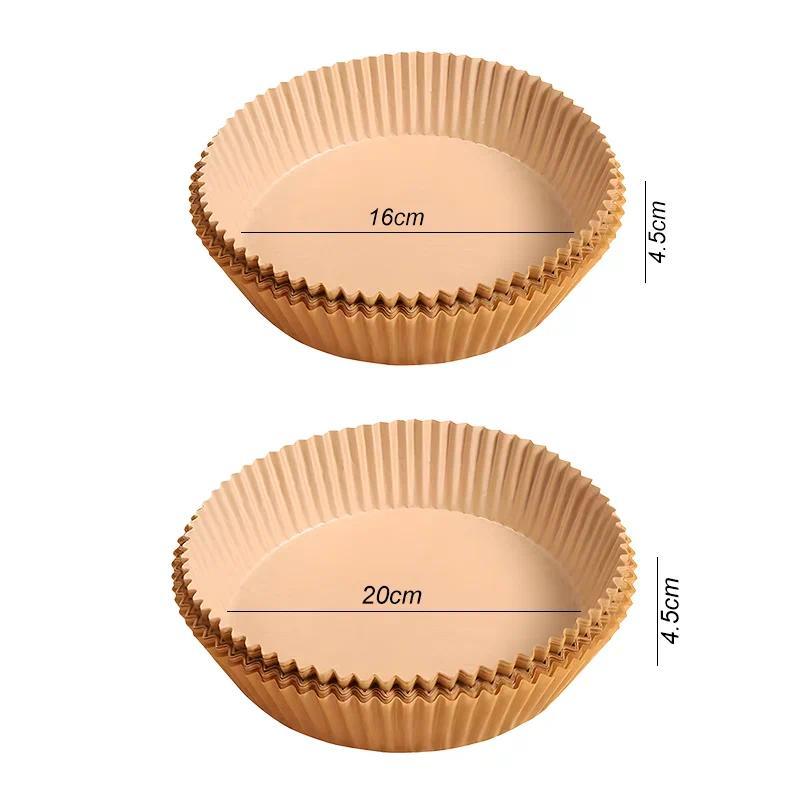 16cm 20cm Air Fryer Baking Pape Airfryer Papers Round Air Fryer Parchment Paper AirFryer Oil-Proof D