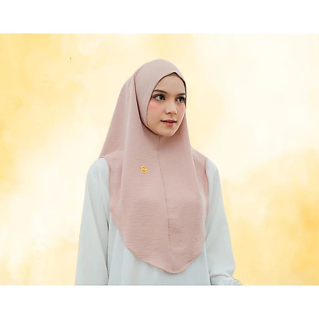 Bergo Crinkle Nadiyah Hijab Instan Crinkle Airflow PREMIUM /Bergo Syari /Kerudung instan /Jilbab ins