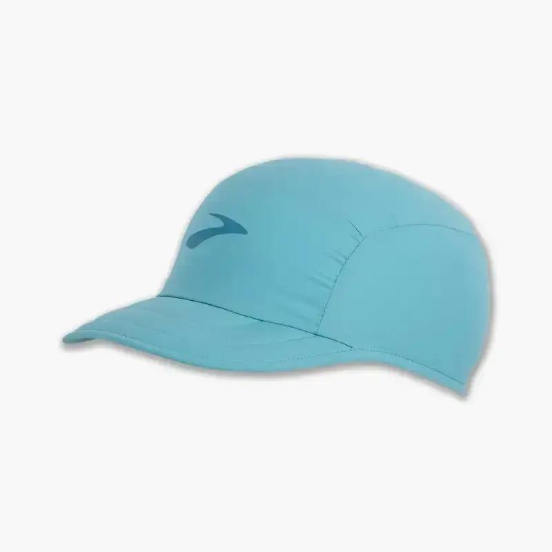 Brooks Unisex Running Cap Lightweight Packable Hat Topi Lari [2804584520] OSFA Aqua