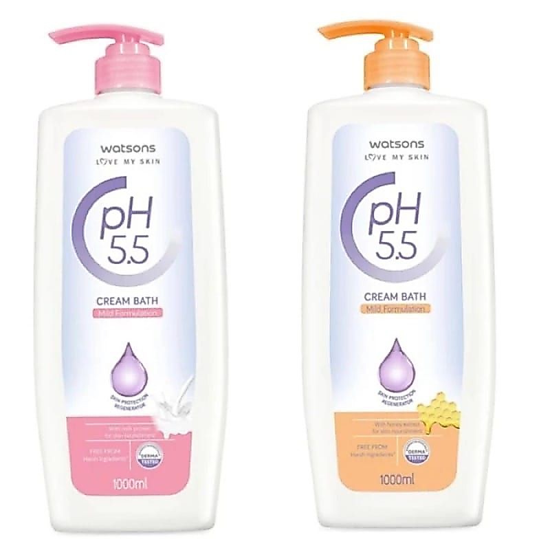 WATSONS pH 5.5 Cream Bath 1000ml || Body Wash