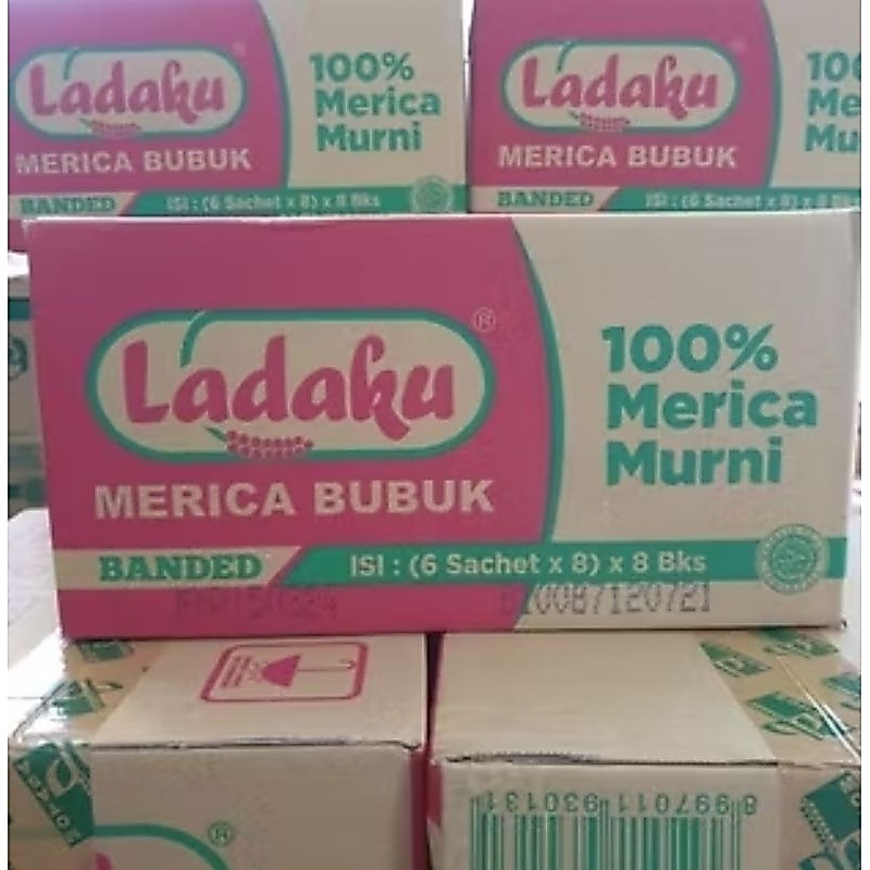Ladaku Merica Bubuk 1 Dus isi 8 Pak x 6 Renceng @12 Pcs