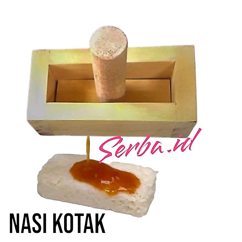 Cetakan nasi bento sushi bahan kayu